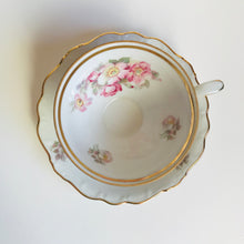 Load image into Gallery viewer, Vintage rosehip tea cup with saucer