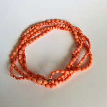 Load image into Gallery viewer, Natural coral bead necklace