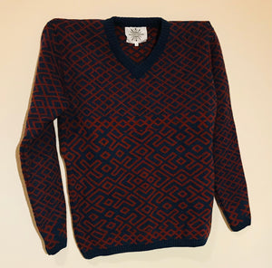 Sweater with traditional pattern