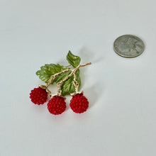 Load image into Gallery viewer, Raspberry brooch pin