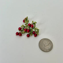 Load image into Gallery viewer, Lingonberry brooch pin