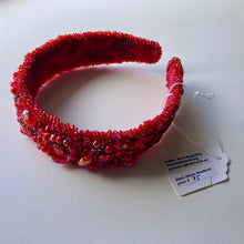 Load image into Gallery viewer, Headband - Red, modern headpiece, handmade
