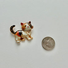 Load image into Gallery viewer, Lucky kitty brooch pin