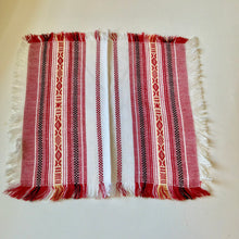 Load image into Gallery viewer, Vintage tea table-napkin set with Slavic ornaments.