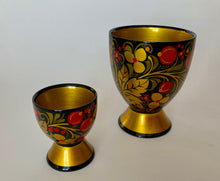 Load image into Gallery viewer, Wooden decor cup set, khokhloma painting.
