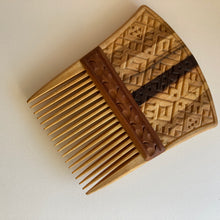 Load image into Gallery viewer, Wooden comb - four ways, handmade