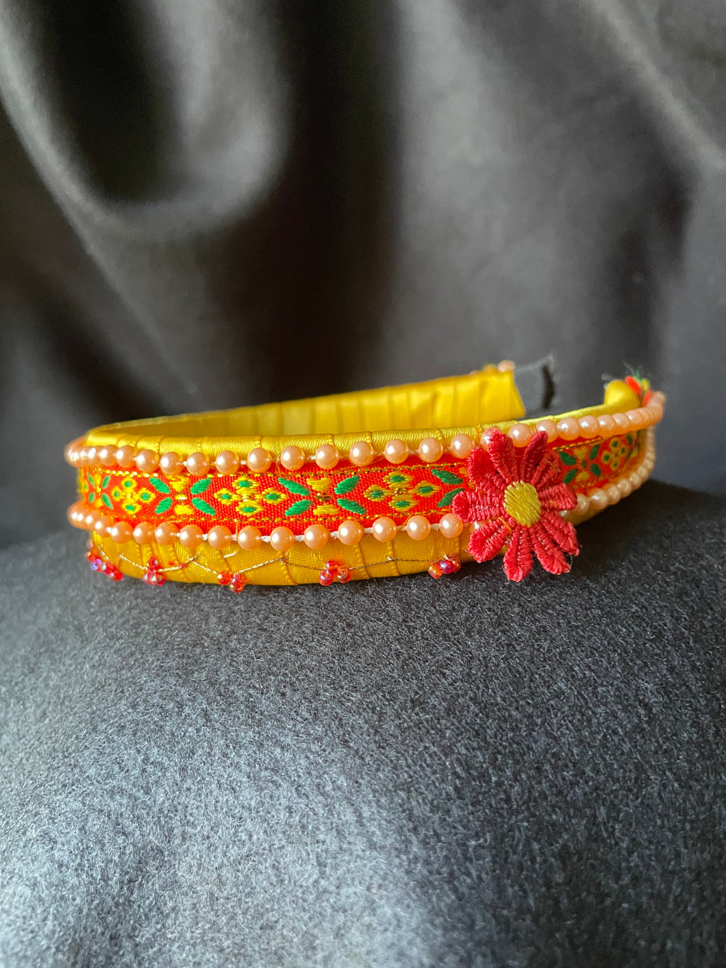 Headband Pink Perls - modern headpiece, handmade