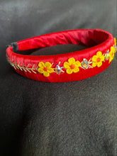Load image into Gallery viewer, Headband Yellow Flowers - modern headpiece, handmade