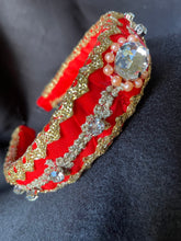 Load image into Gallery viewer, Headband Gold Braids - modern headpiece, handmade