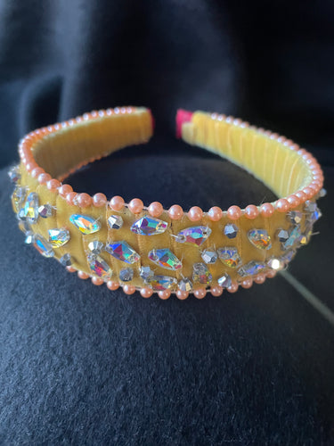 Headband Sparkling Triangles - modern headpiece, handmade