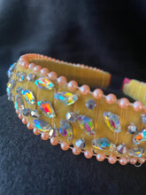 Load image into Gallery viewer, Headband Sparkling Triangles - modern headpiece, handmade