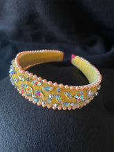 Load image into Gallery viewer, Headband Sparkling Triangles - modern headpiece, handmade