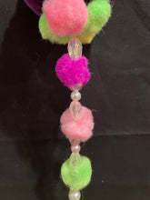 Load image into Gallery viewer, Christmas tree velvet sphere ornament set #3, handmade