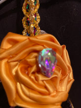 Load image into Gallery viewer, Christmas tree velvet sphere ornament set #7, handmade