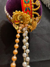 Load image into Gallery viewer, Christmas tree velvet sphere ornament set #8, handmade