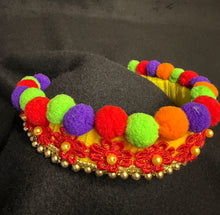 Load image into Gallery viewer, Headband with puffs - modern headpiece, handmade