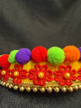 Load image into Gallery viewer, Headband with puffs - modern headpiece, handmade