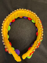 Load image into Gallery viewer, Headband with puffs - modern headpiece, handmade