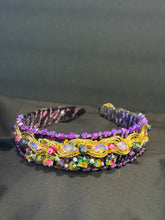 Load image into Gallery viewer, Headband - Purple, modern headpiece, handmade