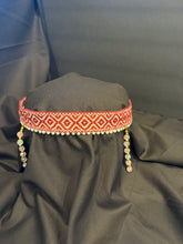 Load image into Gallery viewer, Head ribbon with Christal pendants- modern headpiece, handmade