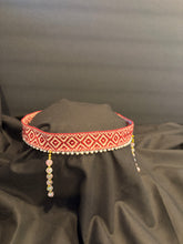 Load image into Gallery viewer, Head ribbon with Christal pendants- modern headpiece, handmade
