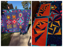 Load image into Gallery viewer, Quilted blanket with two pillowcases, handmade