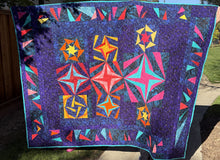 Load image into Gallery viewer, Quilted blanket with two pillowcases, handmade