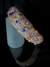 Load image into Gallery viewer, Headband - White sparkling, modern headpiece, handmade