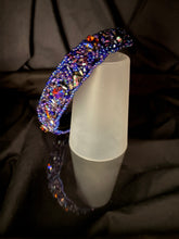 Load image into Gallery viewer, Headband - Purple sparkling, modern headpiece, handmade