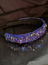 Load image into Gallery viewer, Headband - Purple sparkling, modern headpiece, handmade