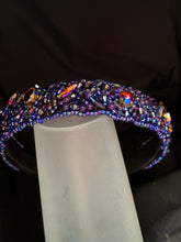 Load image into Gallery viewer, Headband - Purple sparkling, modern headpiece, handmade
