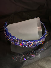 Load image into Gallery viewer, Headband - Purple sparkling, modern headpiece, handmade