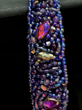 Load image into Gallery viewer, Headband - Purple sparkling, modern headpiece, handmade