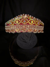 Load image into Gallery viewer, Headband - Golden tiara, modern headpiece, handmade
