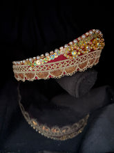Load image into Gallery viewer, Headband - Golden tiara, modern headpiece, handmade
