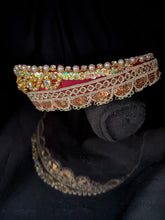 Load image into Gallery viewer, Headband - Golden tiara, modern headpiece, handmade