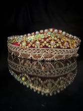 Load image into Gallery viewer, Headband - Golden tiara, modern headpiece, handmade