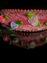 Load image into Gallery viewer, Headband - Pink with roses, modern headpiece, handmade