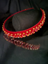 Load image into Gallery viewer, Headband - Narrow Red, modern headpiece, handmade