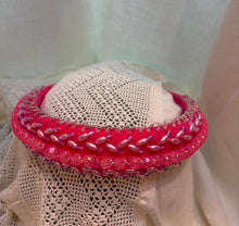 Load image into Gallery viewer, Headband - Pink with various beads, modern headpiece, handmade
