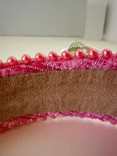 Load image into Gallery viewer, Headband - Pink with white roses, modern headpiece, handmade