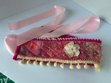 Load image into Gallery viewer, Povyazka, rose with ribbon flowers - modern headpiece, handmade