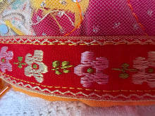 Load image into Gallery viewer, Povyazka with rose ribbon and orange pedants - modern headpiece, handmade