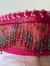 Load image into Gallery viewer, Povyazka, purple with beads - modern headpiece, handmade