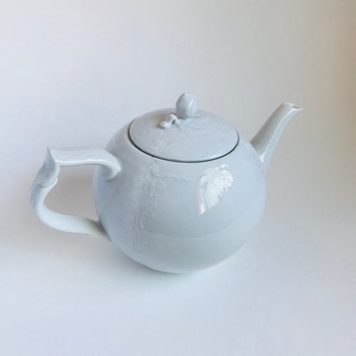 Vintage white tea pot