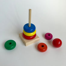 Load image into Gallery viewer, Wooden tower toy