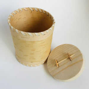 Birch bark round box - Tuesok
