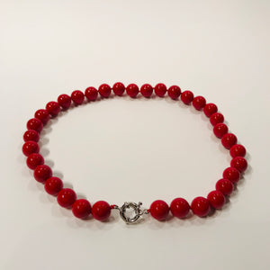 Natural red coral set