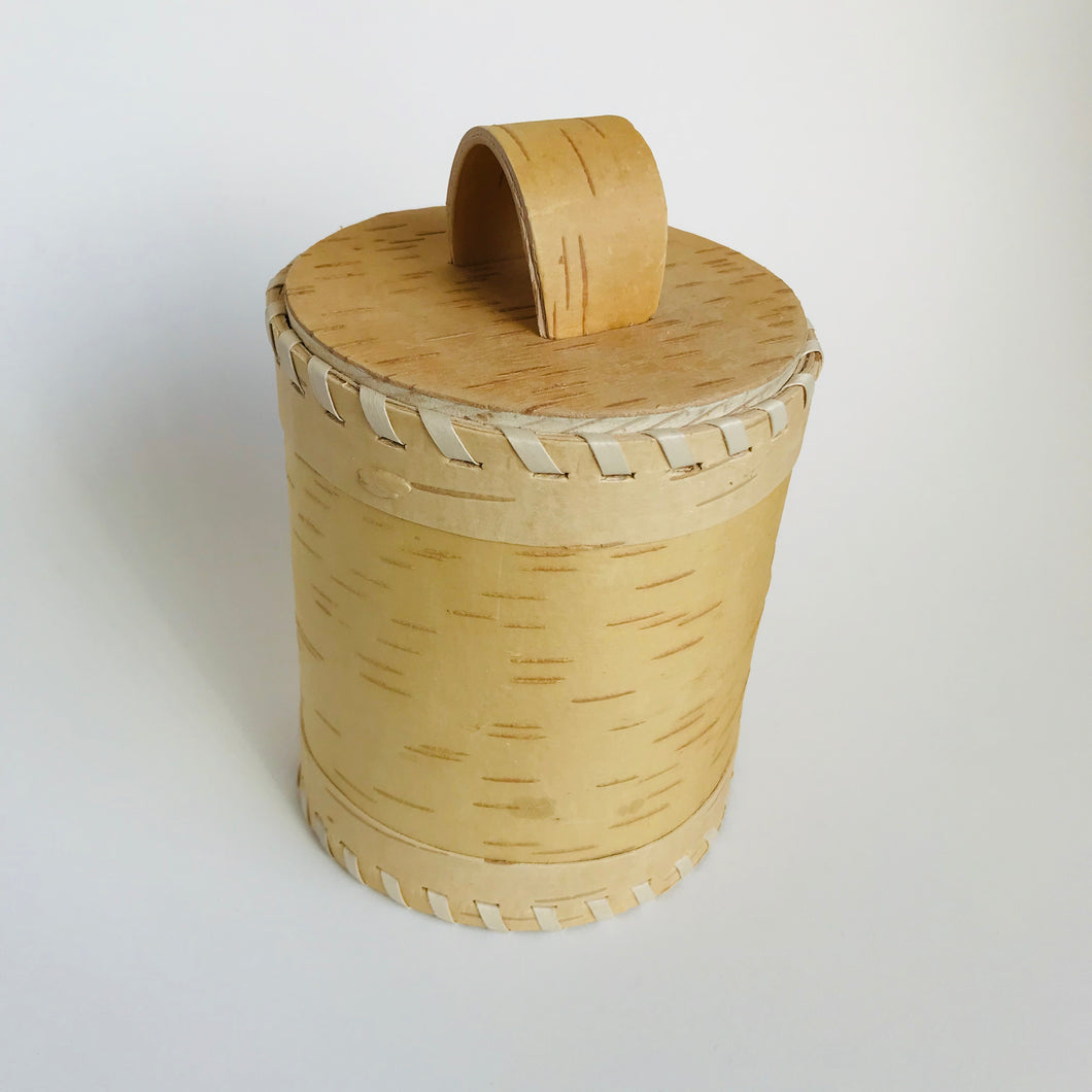 Birch bark round box - Tuesok