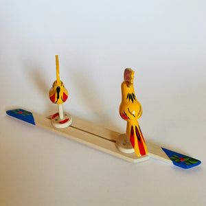Wooden moving toy - Two dancing birds